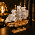 Wooden Sailing Ship Showpiece