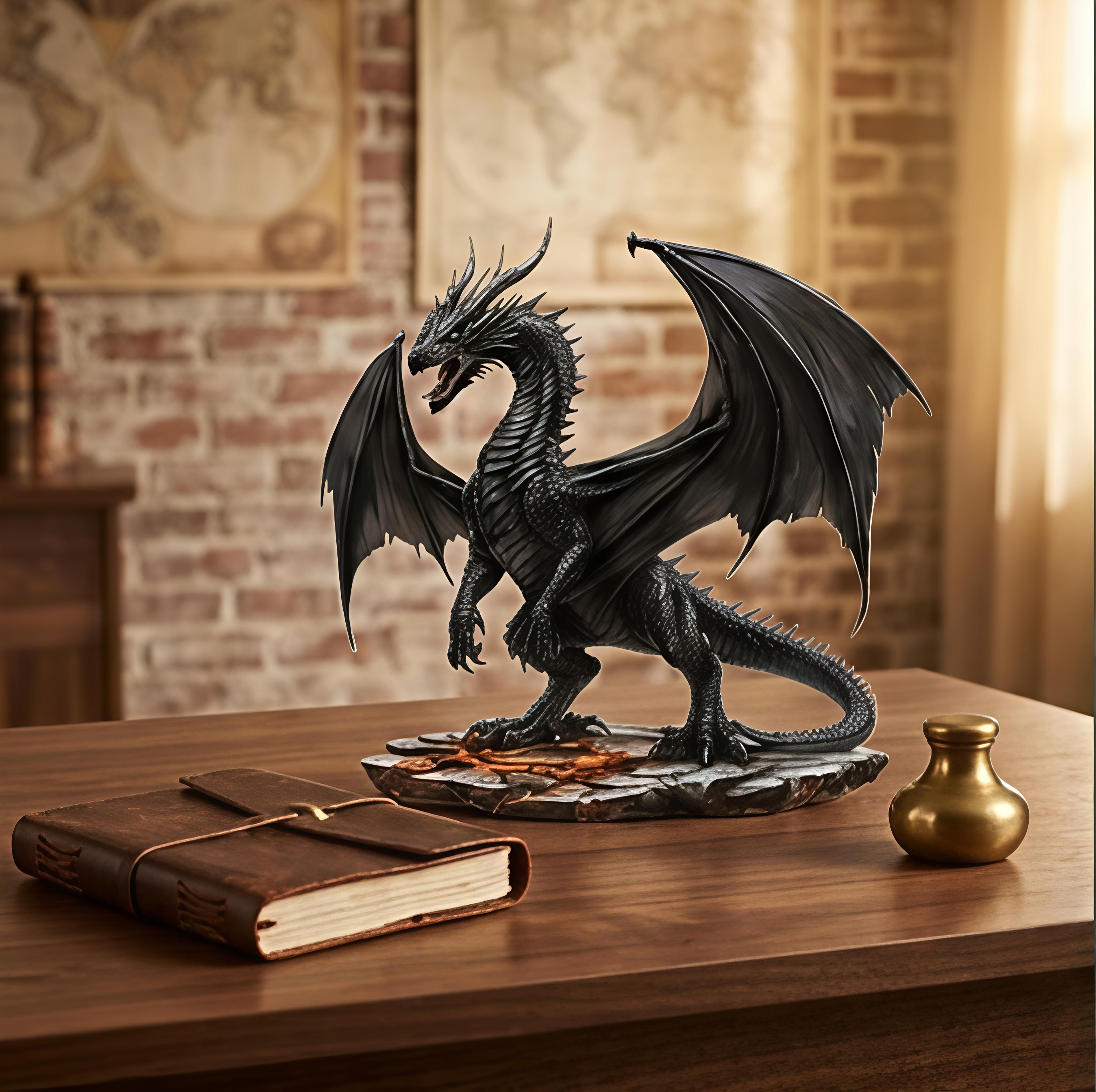 Dragon Lightning Acrylic Plaque Desk Decor Gift