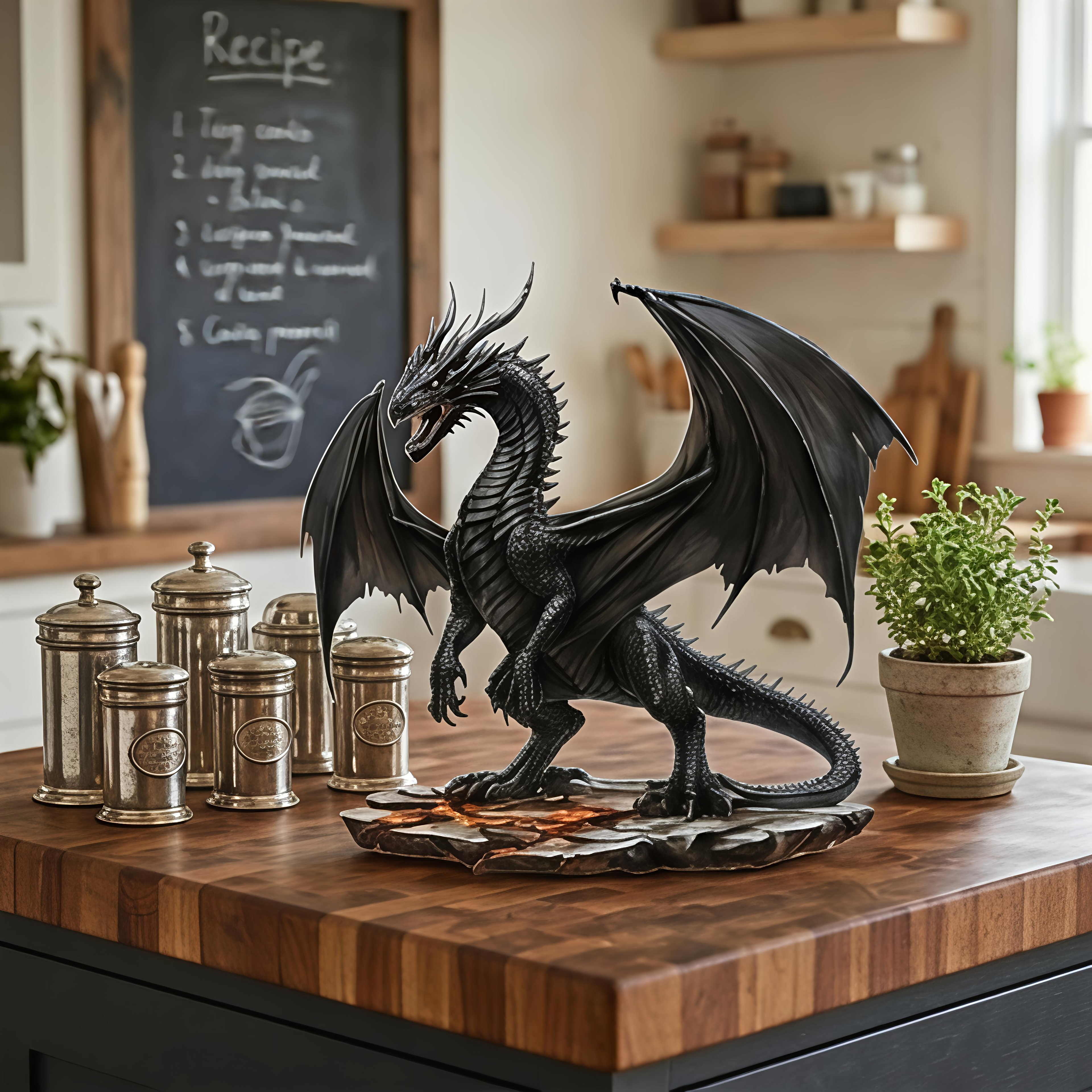Dragon Lightning Acrylic Plaque Desk Decor Gift