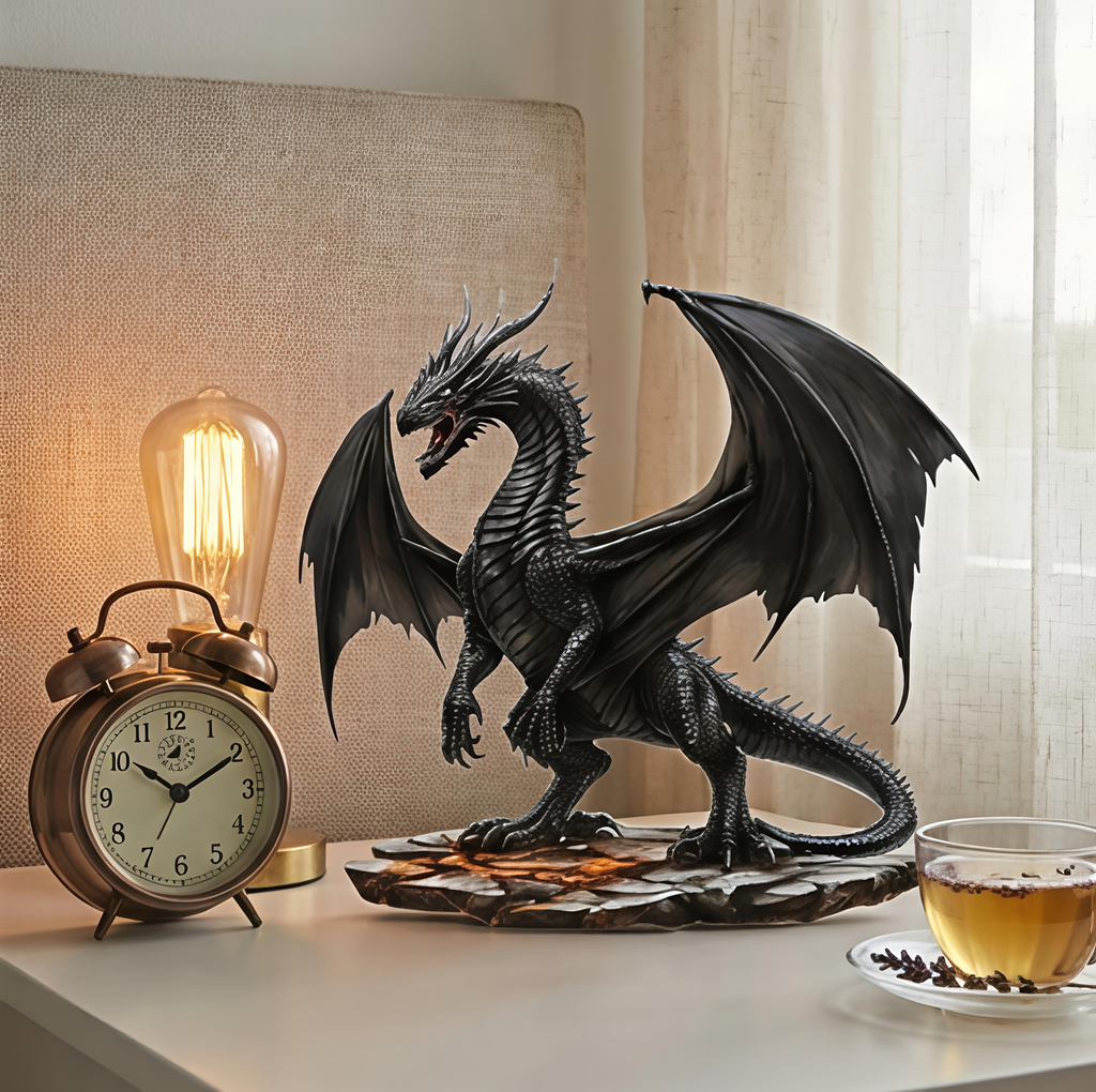 Dragon Lightning Acrylic Plaque Desk Decor Gift