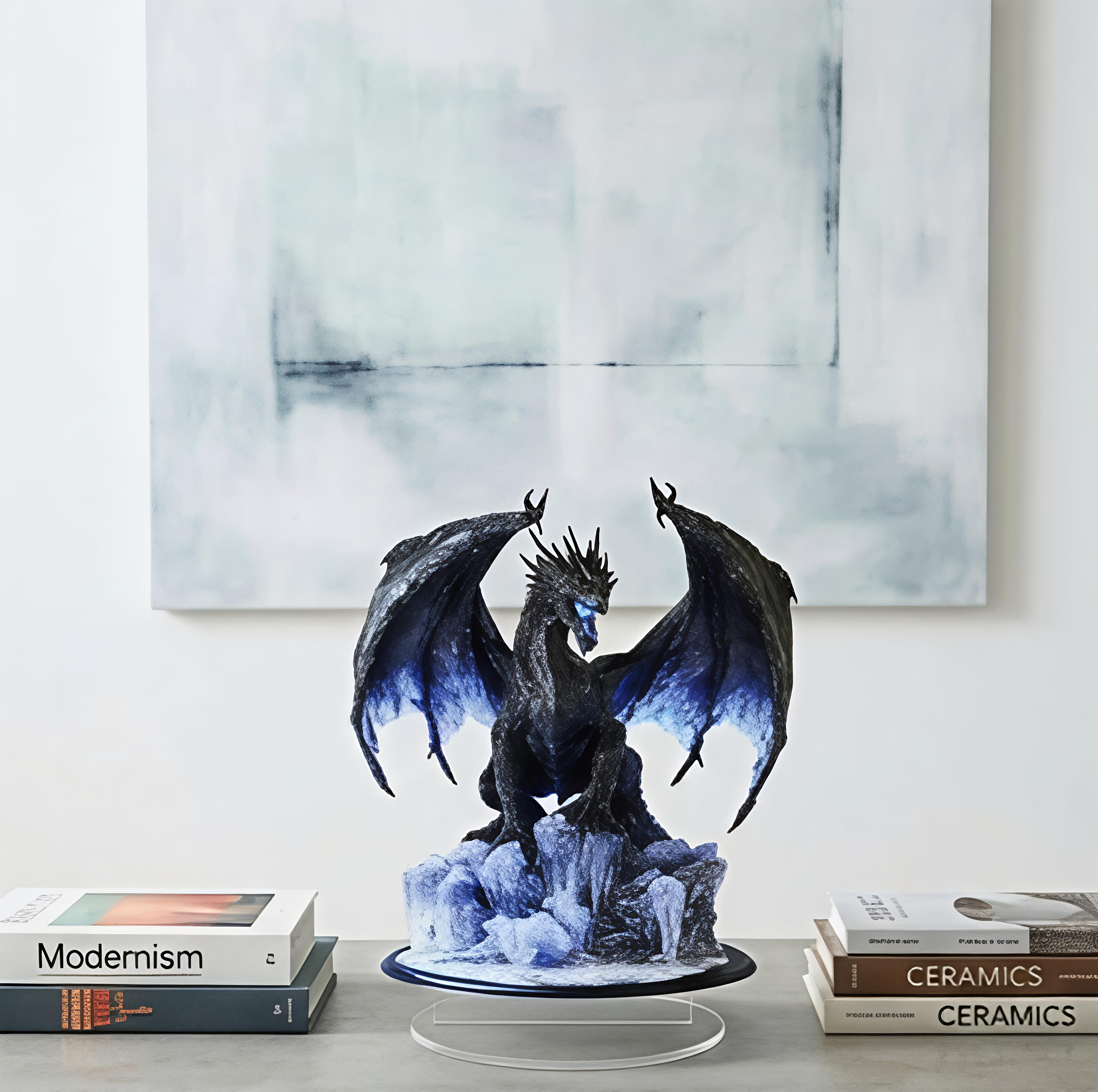 Dragon Lightning Acrylic Plaque Desk Decor Gift