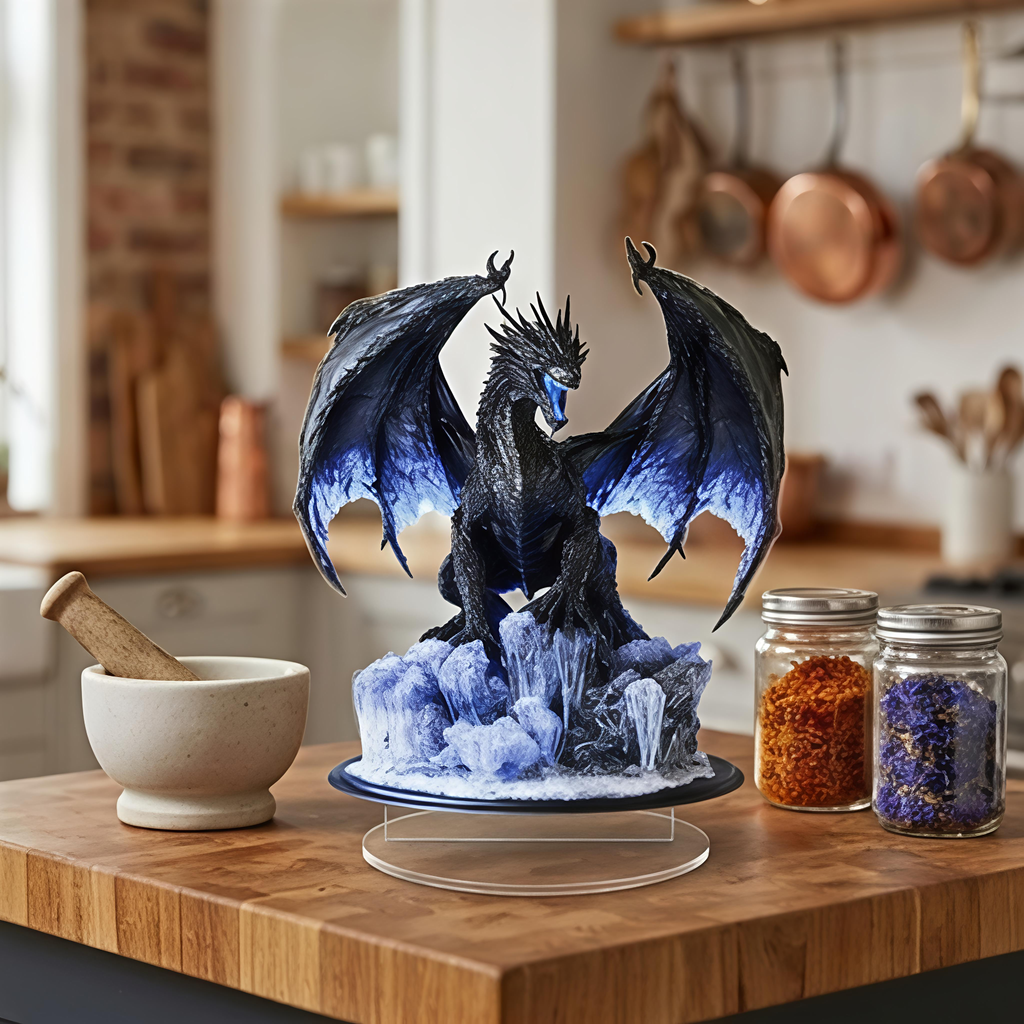 Dragon Lightning Acrylic Plaque Desk Decor Gift