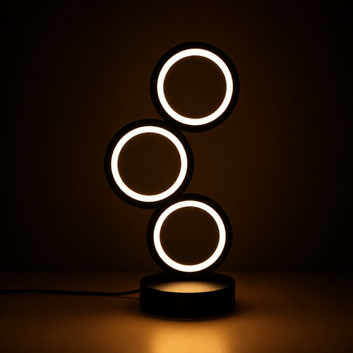 Modern Triple Ring Lamp