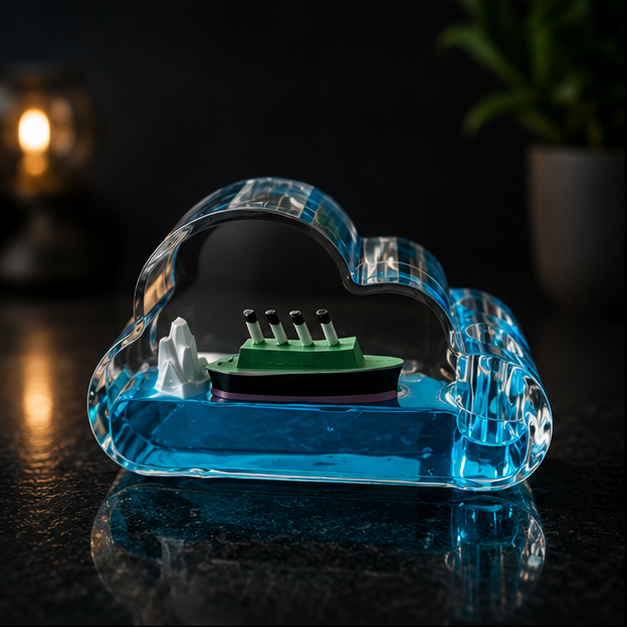 Floating Ship Pen Stand