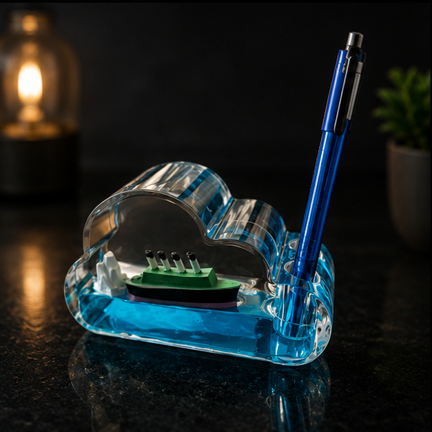 Floating Ship Pen Stand