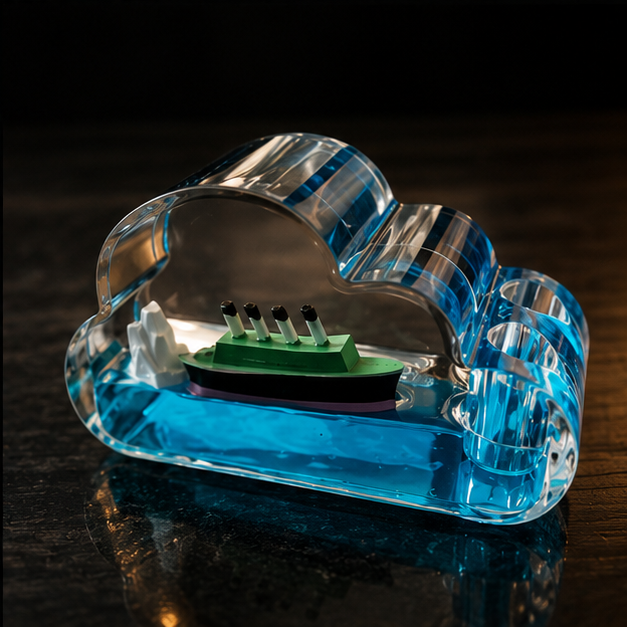 Floating Ship Pen Stand
