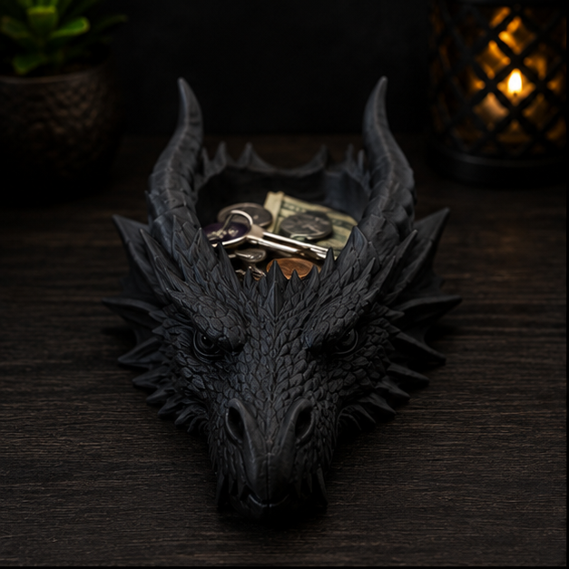Dragon Head Catchall Tray