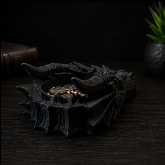 Dragon Head Catchall Tray