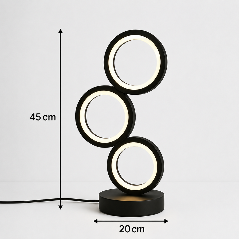 Modern Triple Ring Lamp